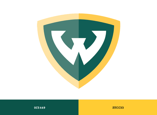 Wayne State Warriors brand color palette