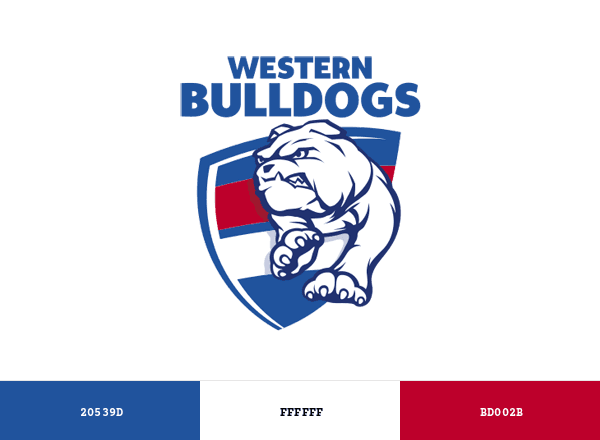 Western Bulldogs brand color palette