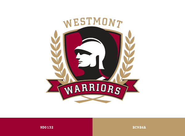 Westmont Warriors brand color palette