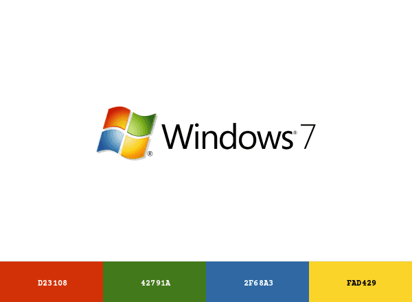 Windows 7 brand color palette
