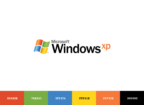 Windows XP brand color palette