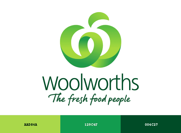 Woolworths Supermarkets brand color palette