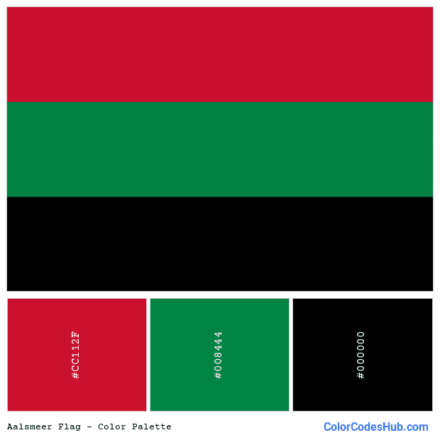 Aalsmeer flag color palette