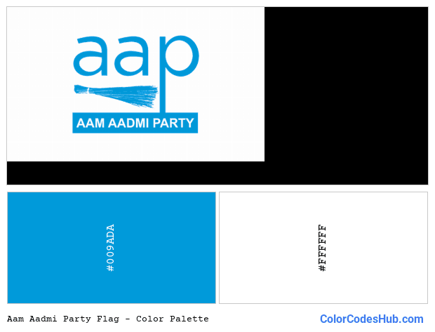 Aam Aadmi Party flag color palette