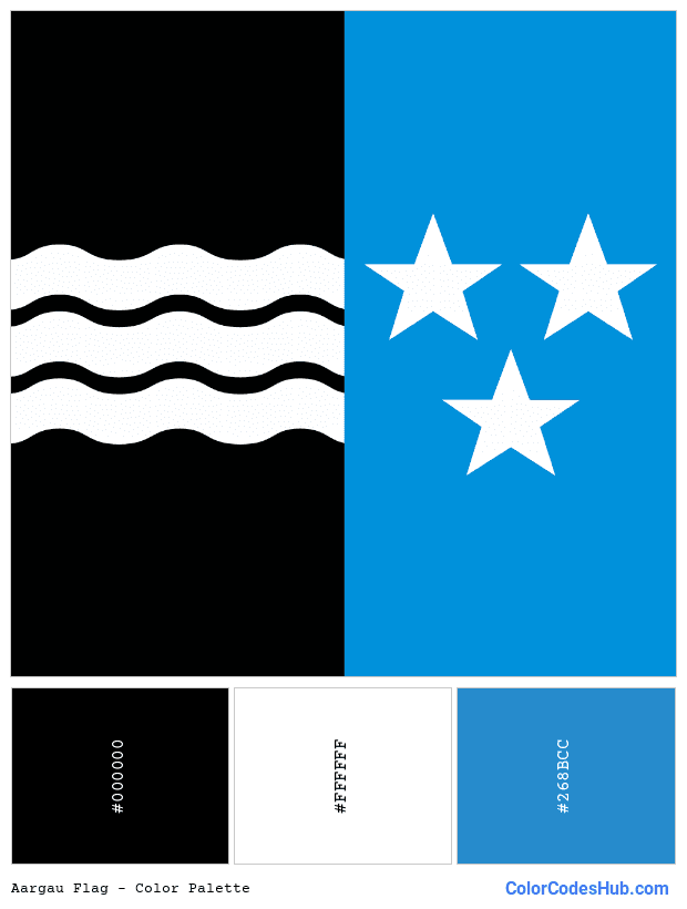 Aargau flag color palette