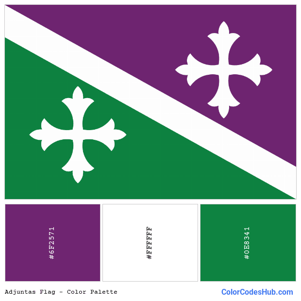 Adjuntas flag color palette