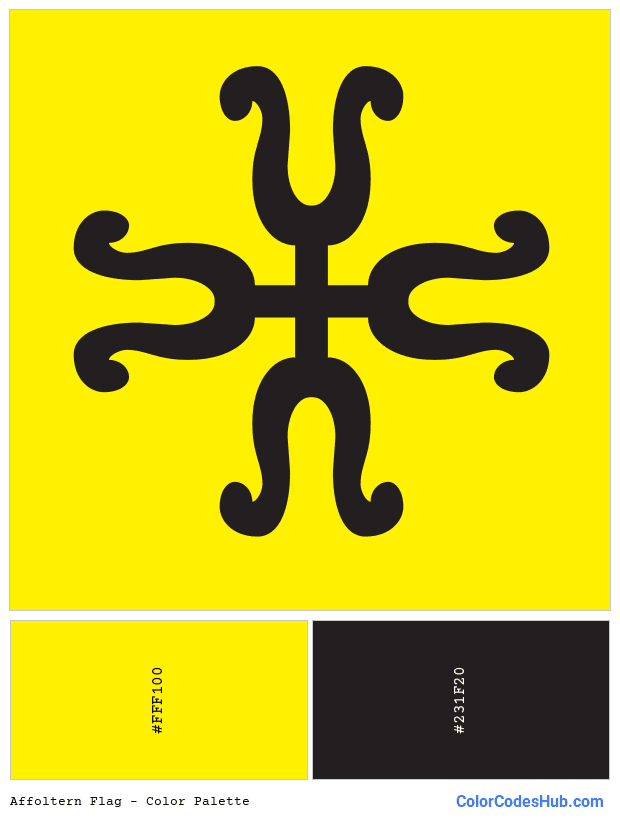 Affoltern flag color palette