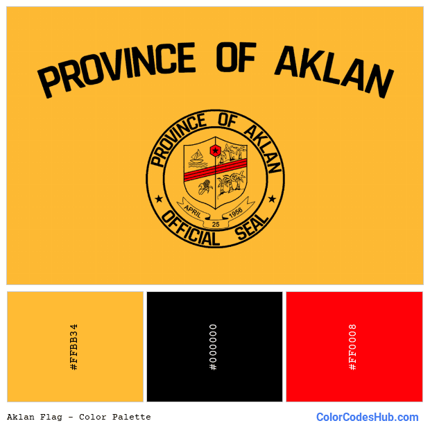 Aklan flag color palette