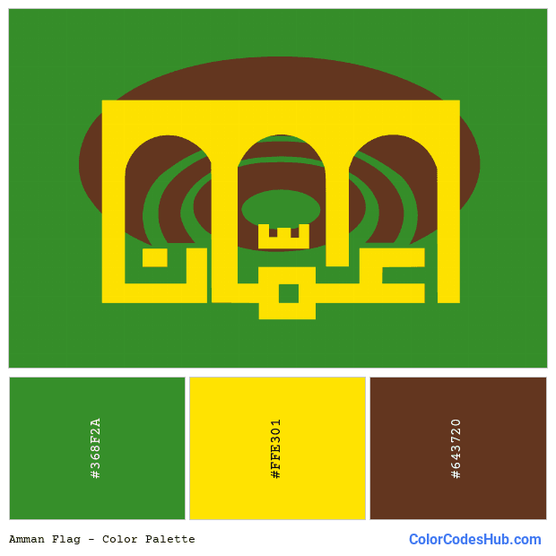 Amman flag color palette