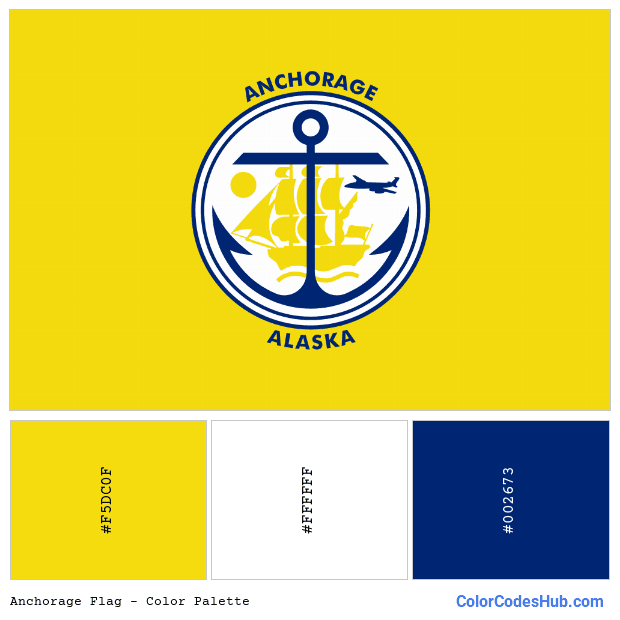 Anchorage flag color palette