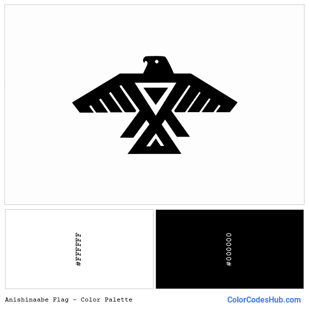 Anishinaabe flag color palette