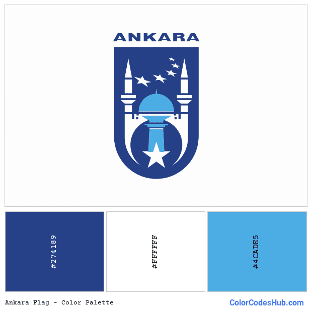 Ankara flag color palette