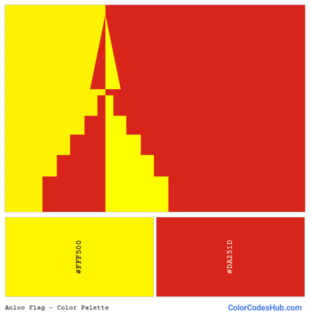 Anloo flag color palette