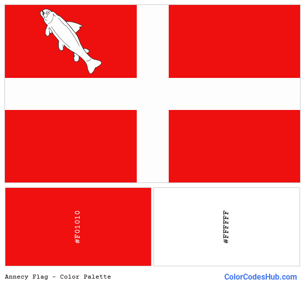 Annecy flag color palette