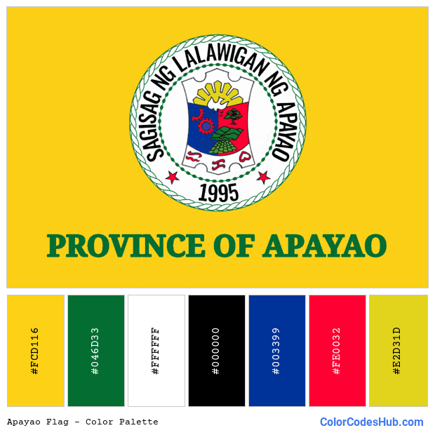 Apayao flag color palette