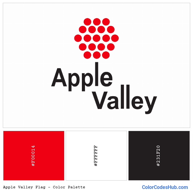 Apple Valley flag color palette