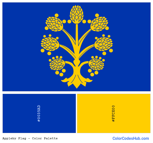 Appleby flag color palette