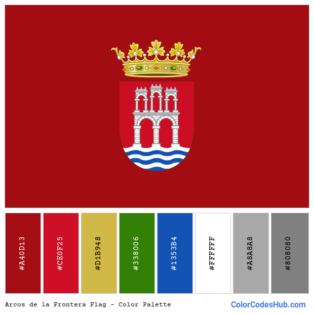 Arcos de la Frontera flag color palette