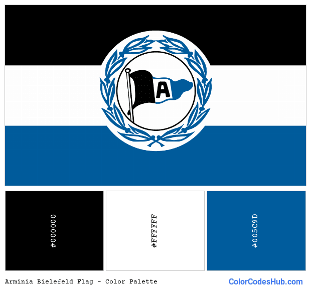Arminia Bielefeld flag color palette
