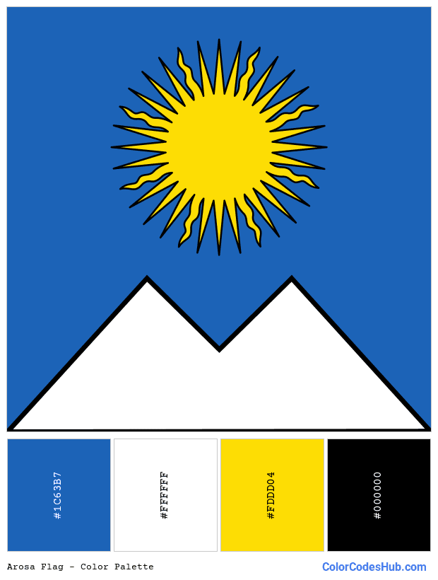 Arosa flag color palette