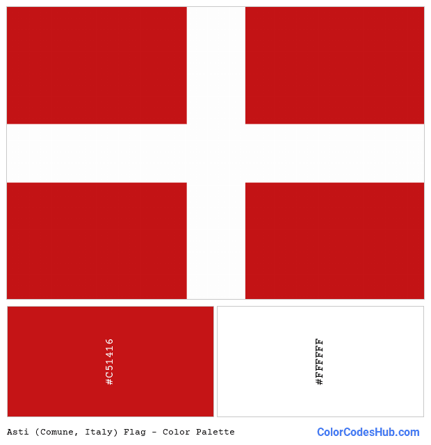 Asti (Comune, Italy) flag color palette