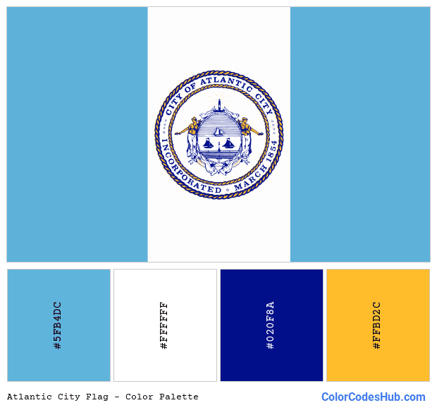 Atlantic City flag color palette