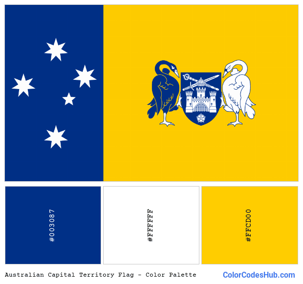Australian Capital Territory flag color palette