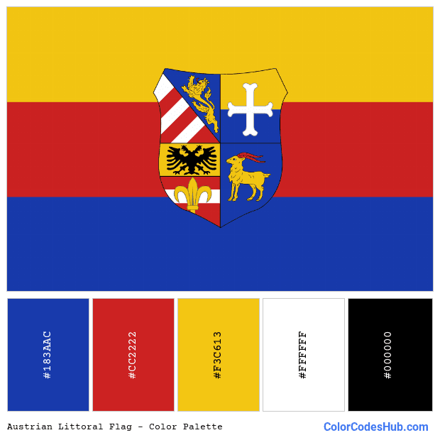 Austrian Littoral flag color palette