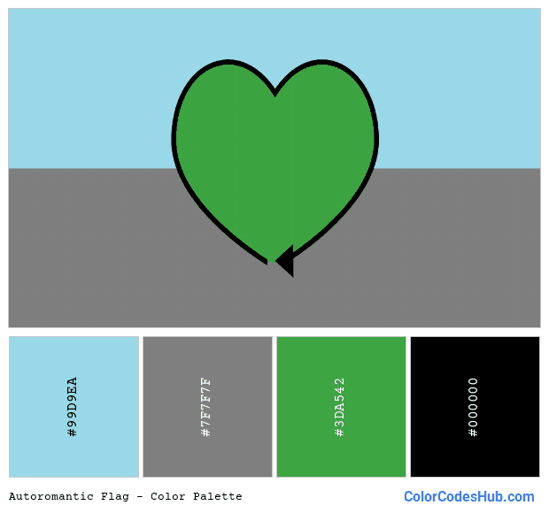 Autoromantic flag color palette
