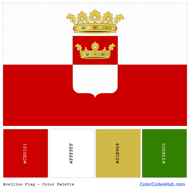 Avellino flag color palette