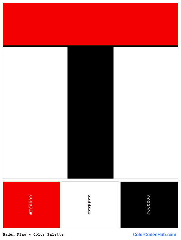 Baden flag color palette