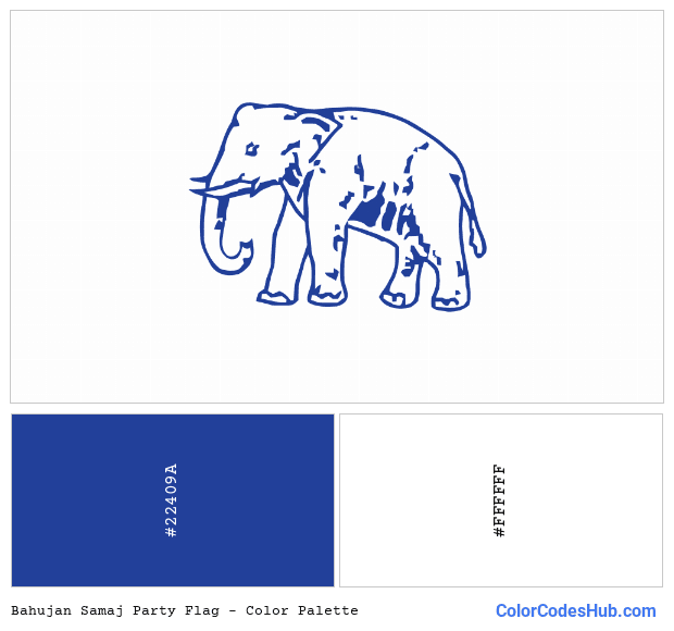 Bahujan Samaj Party flag color palette