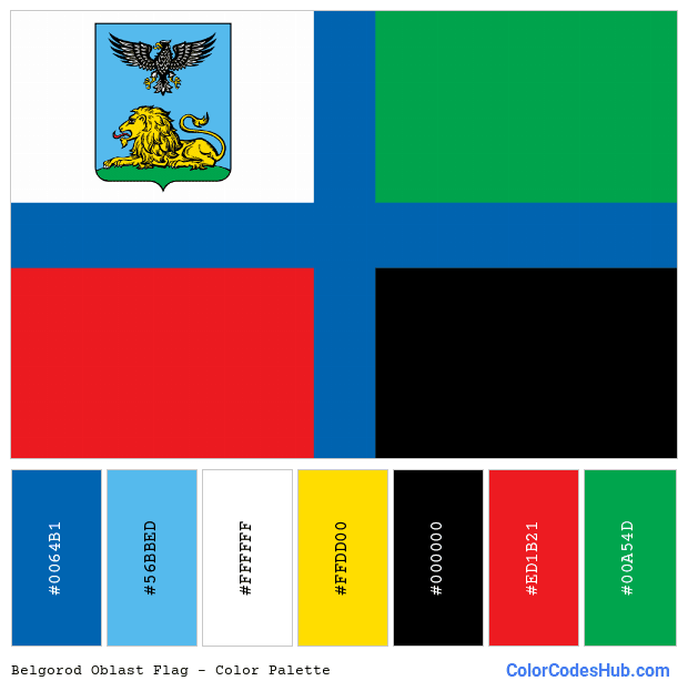 Belgorod Oblast flag color palette
