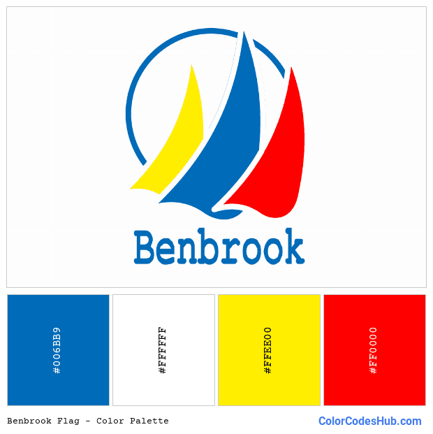 Benbrook flag color palette