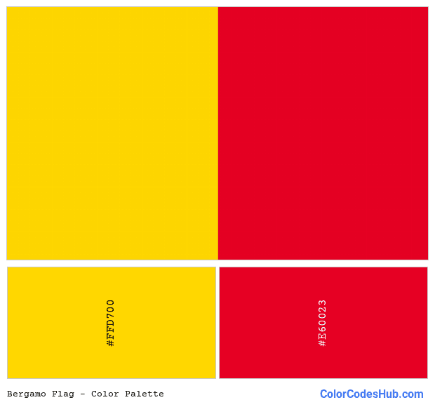 Bergamo flag color palette