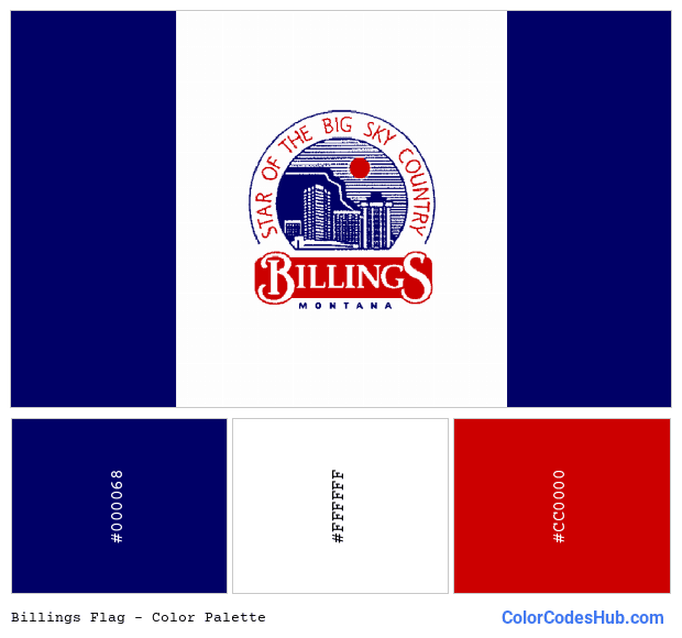 Billings flag color palette