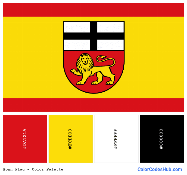 Bonn flag color palette