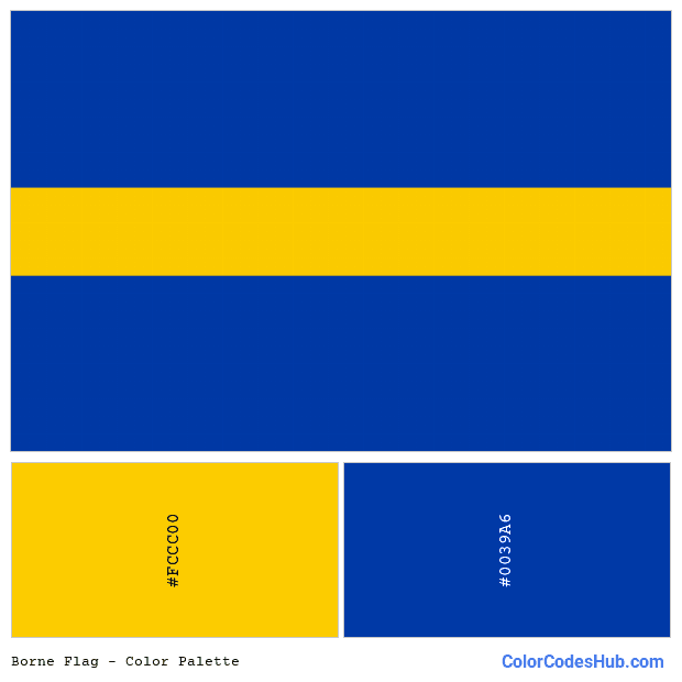 Borne flag color palette