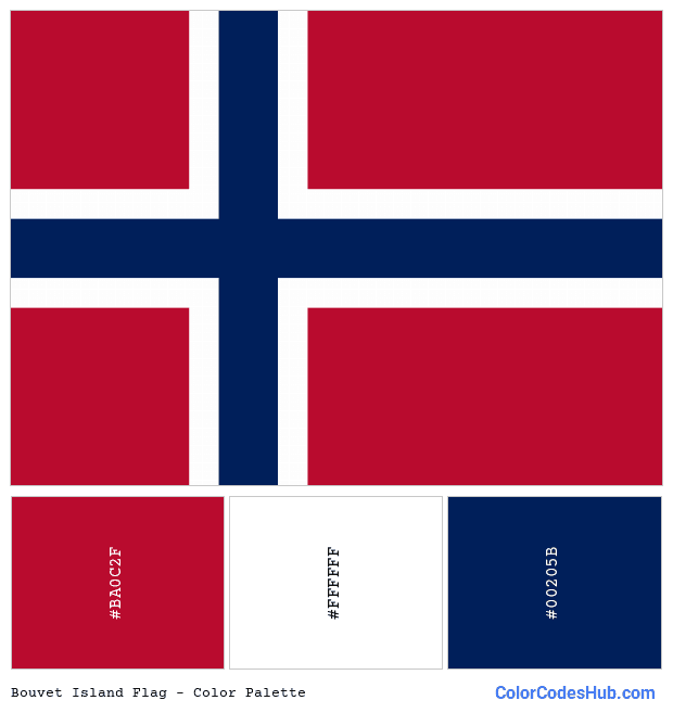 Bouvet Island flag color palette