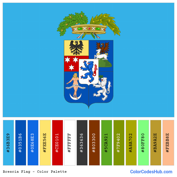 Brescia flag color palette