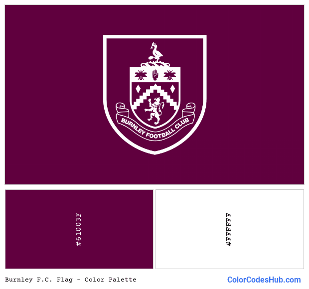 Burnley F.C. flag color palette