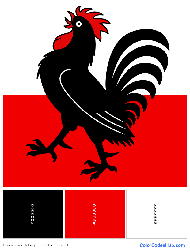 Bussigny flag color palette
