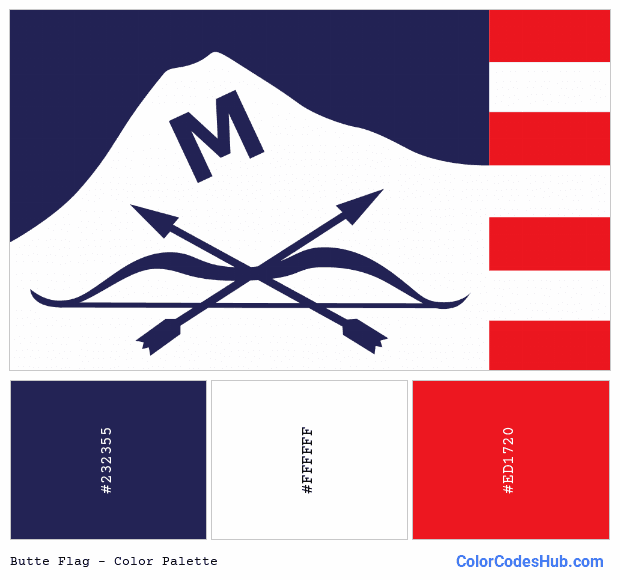 Butte flag color palette