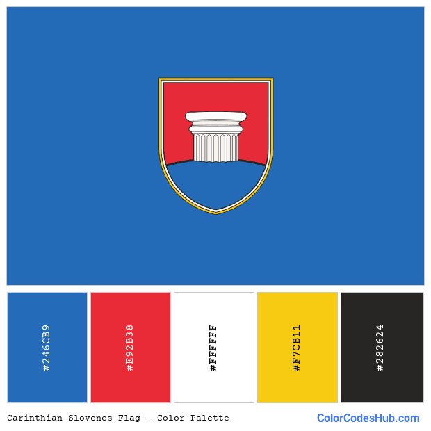 Carinthian Slovenes flag color palette