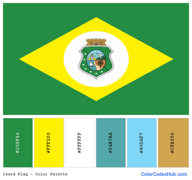 Ceará flag color palette