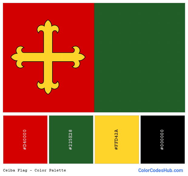 Ceiba flag color palette