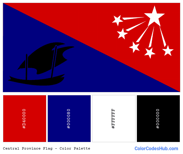 Central Province flag color palette