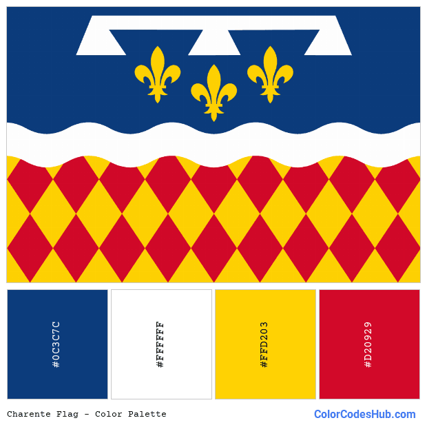 Charente flag color palette