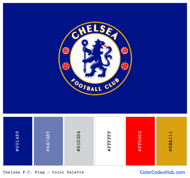 Chelsea F.C. flag color palette