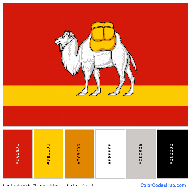 Chelyabinsk Oblast flag color palette